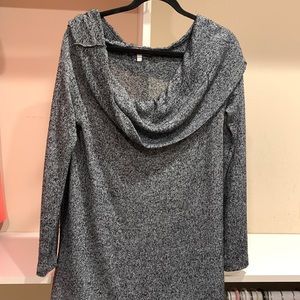 Cowl neck/ off the shoulder knit sweater